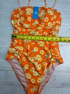 Cupshe Retro Ditsy Square Neck Ruched One Piece Swimsuit thumbnail 4