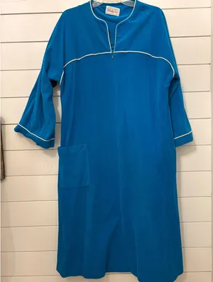 Vintage Vanity Fair Robe Womens Medium‎ Blue Full Zip Lounger Housecoat Vintage thumbnail 1