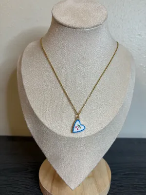 Handmade Gold Heart/Cherry Necklace | Waterproof & Tarnish Resistant thumbnail 2