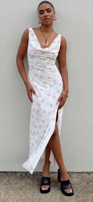 Princess Polly Floral Maxi Dress XS thumbnail 1