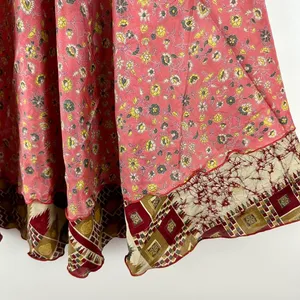 Reversible Maxi Wrap Skirt BINW700 Pink thumbnail 3