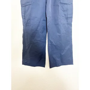 Abercrombie & Fitch Navy Nylon Cargo Pants Size XXS Wide Leg Pullon thumbnail 9