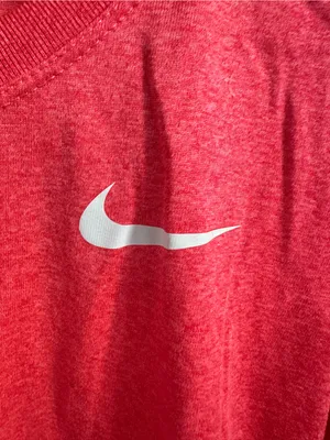 N246. Nike Women's Long-Sleeve Scoop Neck Top - Coral Pink thumbnail 2