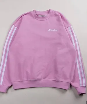 Darc Sport wolves oversized Crewneck sweatshirt pink woman's size small thumbnail 1
