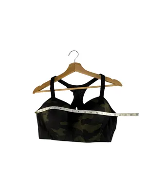 All In Motion Sports Bra Large Green Camo Padded Racerback Mesh Athletic thumbnail 7