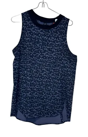 Athleta Womens Tank Top Zephyr Refined‎ Leopard Print Sleeveless Stretch Small thumbnail 1