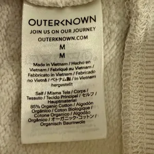 Outerknown Hoodie‎ Womens Medium Cream Organic Cotton Spandex Pullover Casual thumbnail 6