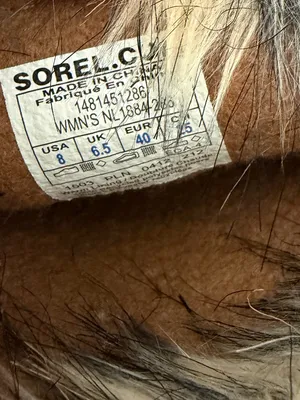 SOREL Cozy Joan felt furry boots tan/brown‎ womens size 8 thumbnail 7
