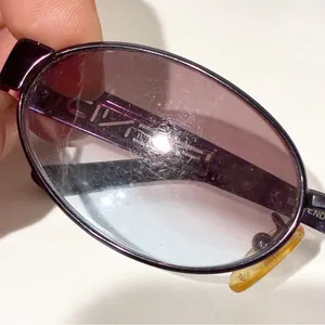 Vintage FENDI Twilight‎ Oval Sunglasses FS211 Black Frame Ombre Lens 135 Unisex thumbnail 2