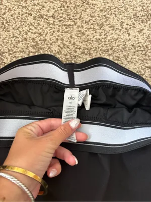 Alo Match Point Skirt - Black thumbnail 3