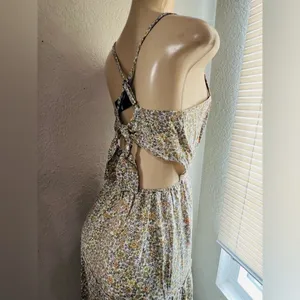 Hollister women’s bohemian sexy maxi floral print dress size Med NWT thumbnail 15