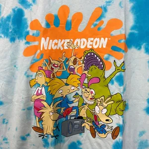 Nickelodeon Best Of Blue/white tie dye Tshirt size Extra Large thumbnail 1