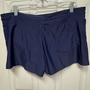 Kona Sol Navy Blue Boy Shorts Swimsuit Bottoms thumbnail 2