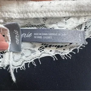Aerie Lace Racerback Bralette in Creamy White Women’s Size Large thumbnail 8