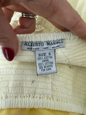 Alberto Makali Yellow Ombre Studded Cotton Maxi Skirt thumbnail 6