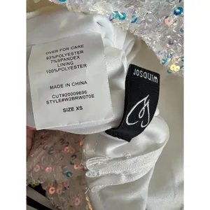 Windsor Y2K style Glam Iridescent Sequin One Shoulder Hoco formal Gown SzXS thumbnail 9