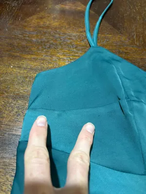 A New Day Emerald Green Slip Midi Satin Slip Dress with Front Slit thumbnail 11