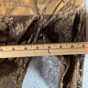 1324 | Out From Under Sheer Floral Lace Open Back Bodysuit‎ Bronze Womens M thumbnail 3