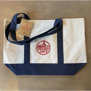 Trader Joe’s Canvas Bag Tote LARGE Grocery Shopping Eco Reusable NEW Ships Fast thumbnail 7