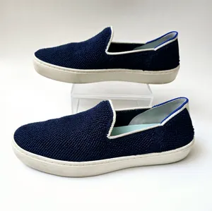Rothy's The Slip On Terry Sapphire Fabric Low Top Lifestyle Sneakers Wom… thumbnail 6