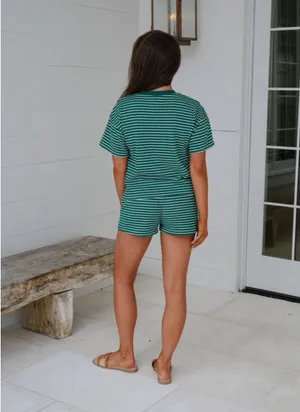 These Three Boutique Set Two-Piece Striped green  thumbnail 4