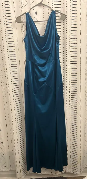 Blue Formal Dresd Size L thumbnail 1