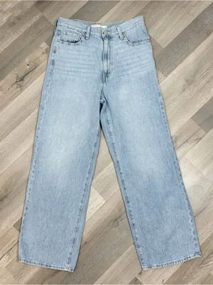 Levi’s High Waist‎ Straight Leg Jeans Light Blue Women Size 29 thumbnail 5