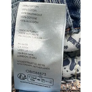 We The Free Tinsley Baggy High Rise Wide Leg Jeans Size 26 Raw Hem, OB1588873 thumbnail 14