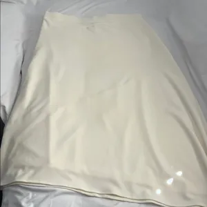 DKNY Cream Asymmetrical Midi Skirt thumbnail 5