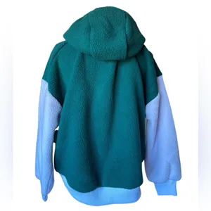 NWT Free People Hit The Slopes Hoodie in Evergreen Combo thumbnail 7