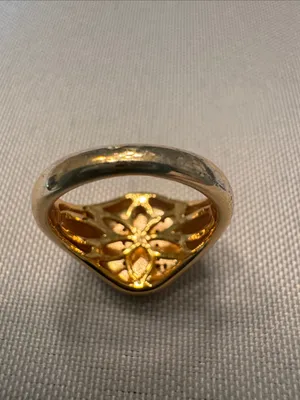 Gold Initial “N” Ring thumbnail 2