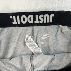 Nike Large L Leggings Hologram Carbon Heather Gray Full Length‎ 886257-091 thumbnail 8