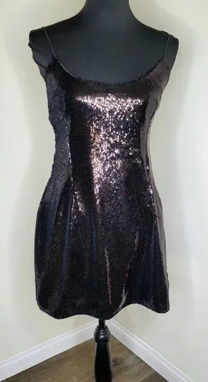 Pretty Little‎ Thing Black Sequin Dress thumbnail 1