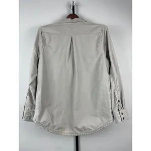 Toad&Co Womens Organic Cotton Button Down Shirt Jacket Shacket Grey Size L thumbnail 7