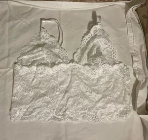 White Laced Bralette thumbnail 1
