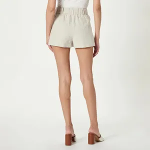 The‎ Drop Dale Suiting Shorts Womens Large Ivory Minimalist Neutral 2" Inseam thumbnail 2