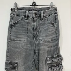 American Eagle Women’s Gray Next Level Stretch Cargo Pants 6 Short Utility thumbnail 2