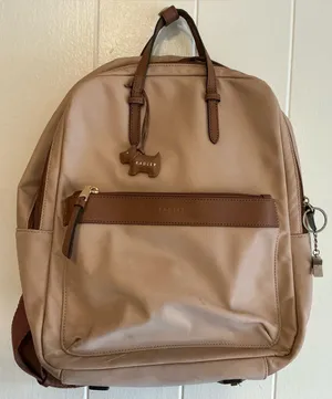 a Rare HTF Radley London Brown Nylon/leather Trim Backpack Bag thumbnail 1