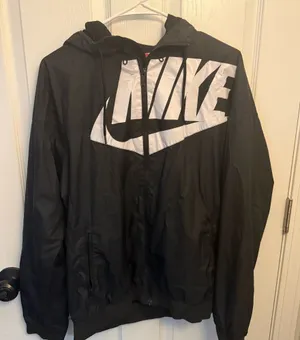 Nike Black Full Zip Windbreaker Jacket and  thumbnail 1