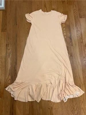 Free People Beach Havana Tee Shirt Maxi Dress Size Small thumbnail 4