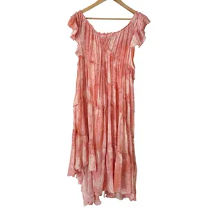 Anthropologie Asymmetric Hanky Tunic Tiered Chiffon Dress Size Small thumbnail 3