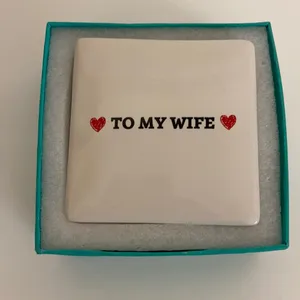 Breezy Valley To My Wife Ceramic Box & I Love You Heart Necklace In Gift Box NWT thumbnail 6