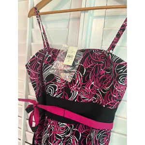 Loft Black‎ And Pink Dress Size 6 thumbnail 4