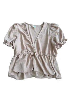 MELROSE & MARKET Light Blush Pink Crop Top Size Large thumbnail 5