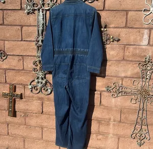 3x1 NYC Denim Jumpsuit Sz Large Straight Leg Long Sleeve Button Up Collared NWT thumbnail 7