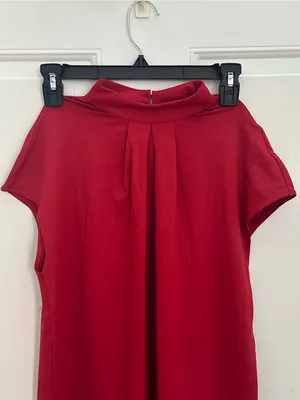 Halara Mock Neck Cap-Sleeve Top NWOT thumbnail 10