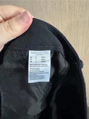 American Eagle Outfitters High Rise Black Stovepipe Trousers Size 2S thumbnail 5
