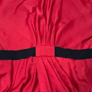 BCBGMAXAZRIA Red Iselin Midi Drape Dress Size Small thumbnail 3