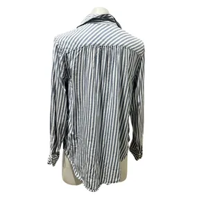 Aerie Women's Striped Long Sleeve Button-Up Shirt Multicolor Size M thumbnail 4