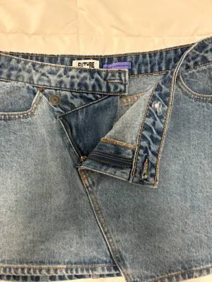 Future collective denim skirt Blue Size 4 thumbnail 2